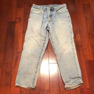 Faconnable jeans light blue wash 35R straight leg